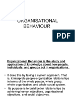 OB: Study of People, Groups & Dynamics in Orgs