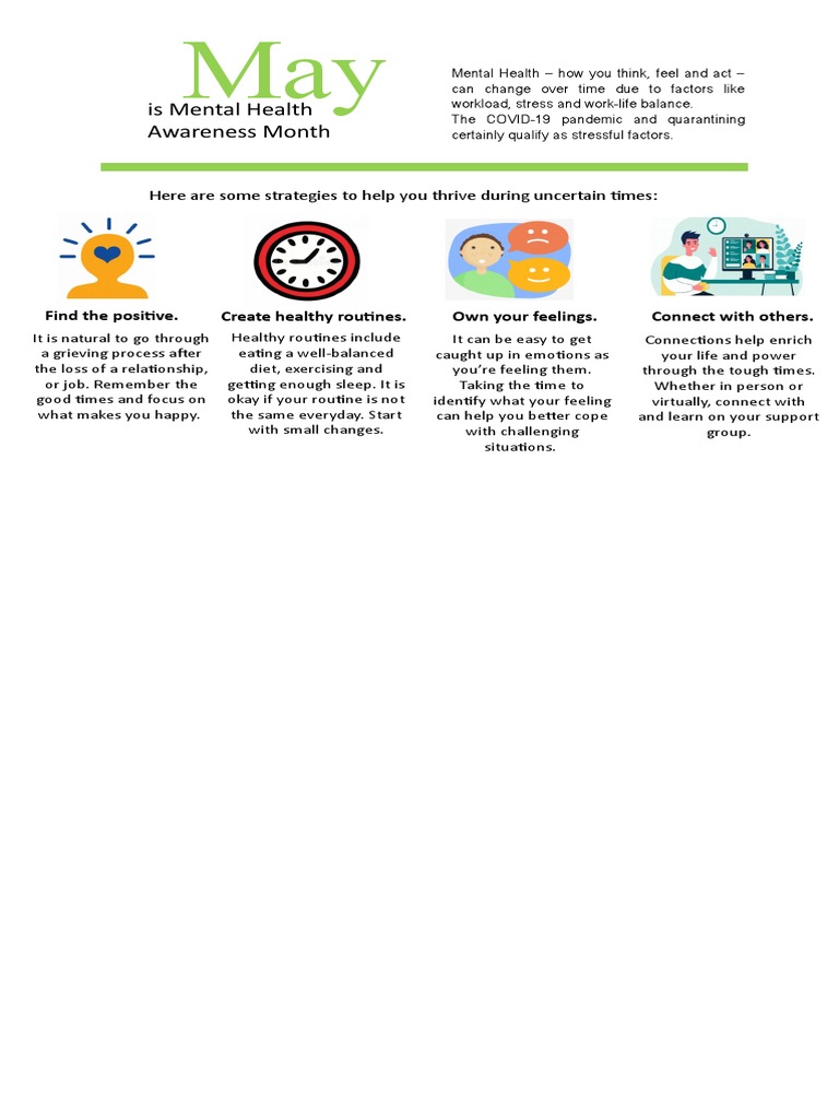Is Mental Health Awareness Month: Here Are Some Strategies To Help You ...