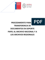 Procedimiento para Transferencias Documentales