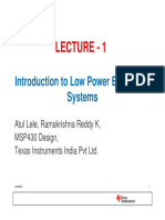 Lecture - 1: Introduction To Low Power Embedded Systems