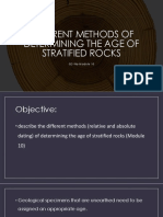 Different Methods of Determining The Age of Stratified Rocks - Q2-W6-Module 10