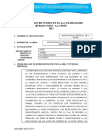 Plan de Trabajo de Recuperacion de La Transitabilidad de La Carretera Shacamarca