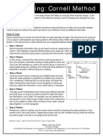 Cornell Method Handout