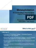 Metasploitation: A Cansecwest Presentation