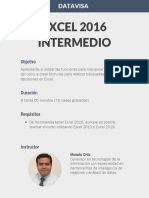 Datavisa Excel 2016 Intermedio