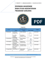 Pedoman Akademik Program Studi Kedokteran Program Sarjana