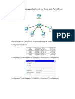 Konfigurasi VLAN Menggunakan Switch Dan Router Pada Packet Tracer