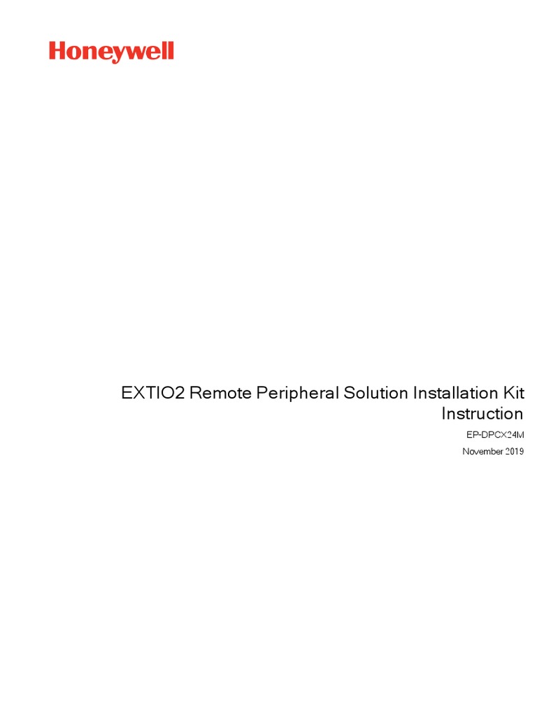 EXTIO2 Remote Peripheral Solution Installation Kit Instruction EP ...