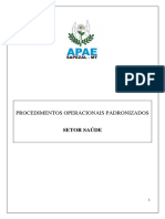 Procedimentos operacionais padronizados da APAE Saúde