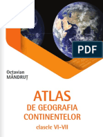 Atlas de Geografia Continentelor. Clasele 6-8 - Octavian Mandrut