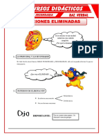 Ejercicios de Oraciones Eliminadas para Tercero de Secundaria