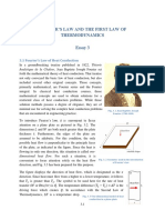 Fourier'S Law and The First Law of Thermodynamics