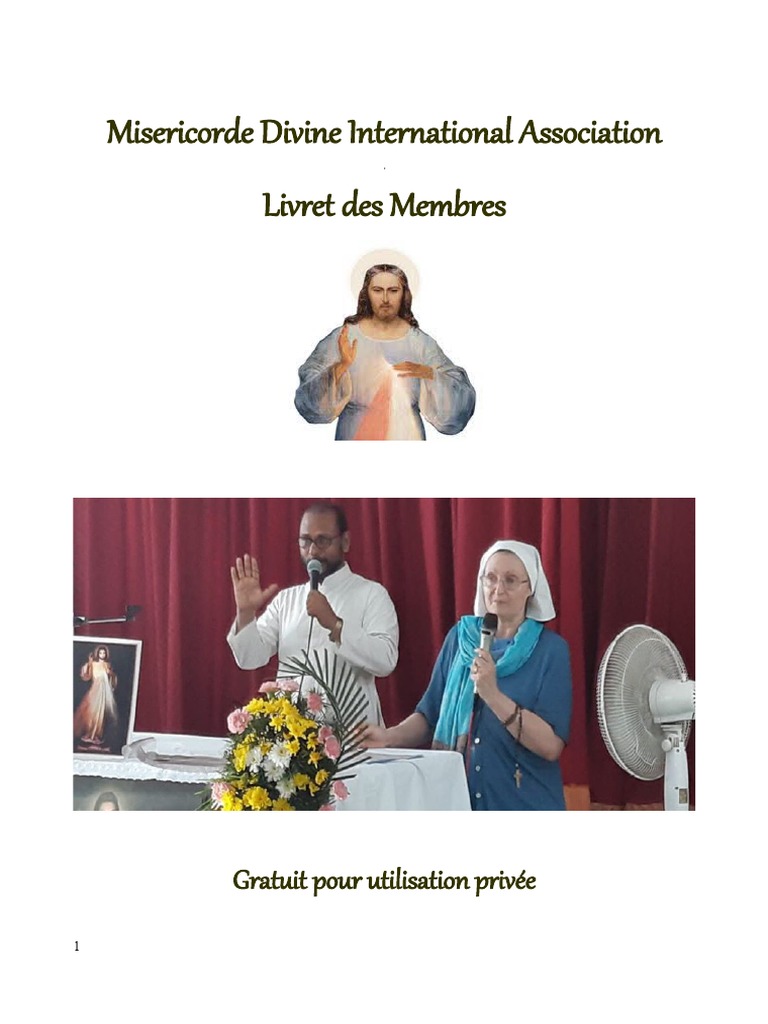 Association de la Miséricorde Divine | PDF | Jésus | Liturgie et culte ...