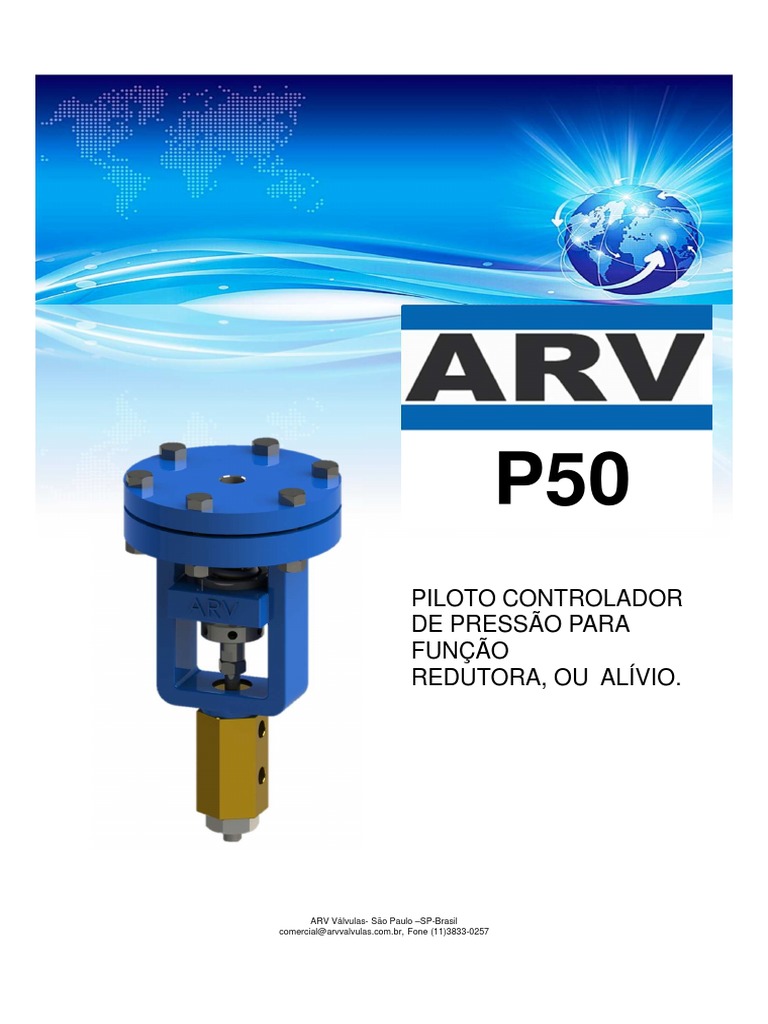 Manual P50-Cat. | PDF | Válvula | Pressão