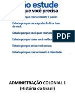 Aula 3 HB - Administração Colonial 1