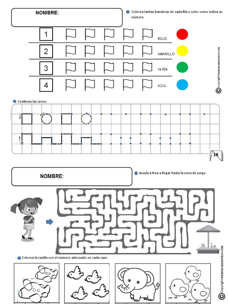 Fichas Logico Matematicas 5 A os PDF