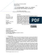 The Impact of Sociodemographic Factors On Academic Achievements Among High School Students in Indonesia