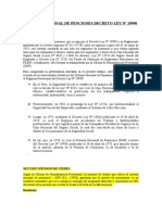 Sistema Nacional de Penciones Decreto Ley19990