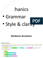 Grammar and Mechanics in Writing