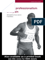 Sport, Professionalism and Pain-Ethnographis of Injury