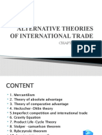 Alternative Theories of International Trade: Chapter 5 and 6