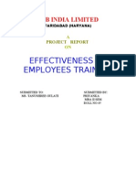 Goodyear (Effctiveness of Employee Training)