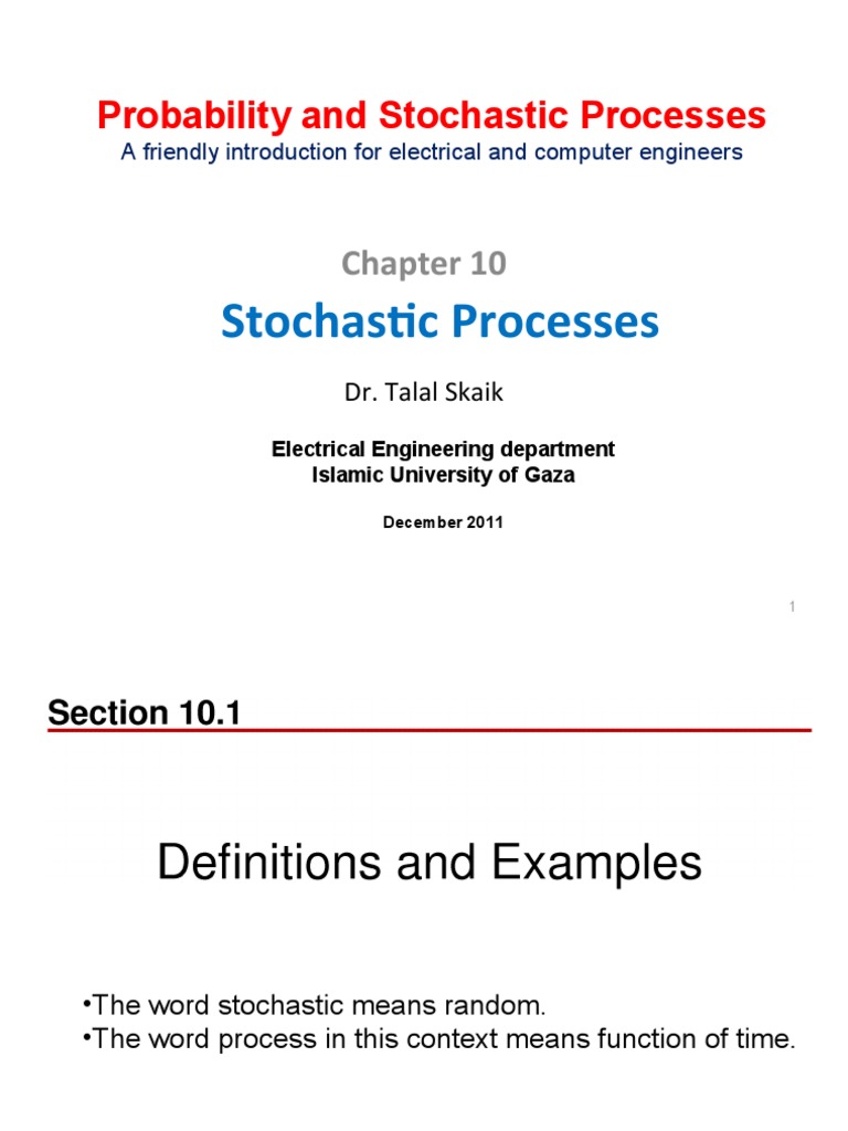 Probability and Stochastic Processes | PDF