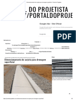 Dimensionamento de Sarjeta Para Drenagem Superficial - Portal Do Projetista