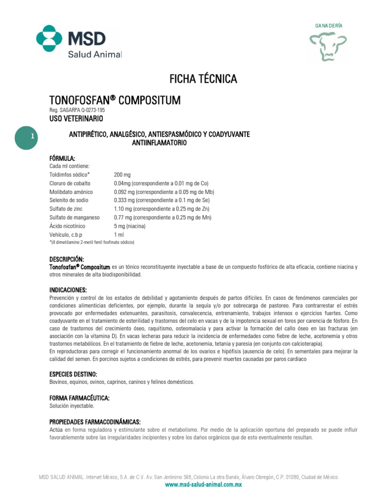 Tonofosfan-Compositum | PDF | Farmacocinética | Drogas