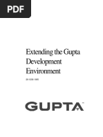 Extending The Gupta Development Environment