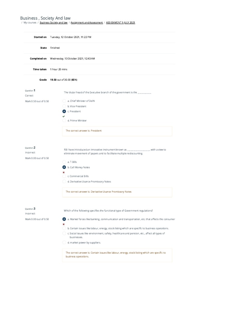 ASSIGNMENT 1-JULY 2021 - Attempt Review (Page 1 of 12) | PDF | Banks ...