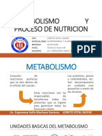 3 Metabolismo y Proceso de Nutricion