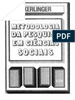 Kerlinger, F.N. Metodologia Da Pesquisa Em Ciencias Sociais