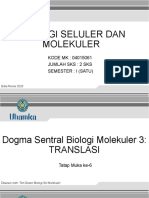 TM 6. Dogma Sentral Biologi Molekuler 3 Translasi