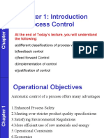 Chapter 1: Introduction To Process Control: at The End of Today's Lecture, You Will Understand The Following