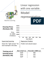 Linear regression with one variable