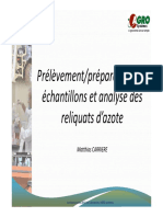 Préparation Des Échantillons Et Analyse Des Reliquats D Azote