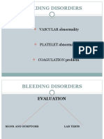 Bleeding Disorders: VASCULAR Abnormality