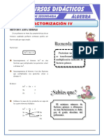 Factorización Por Aspa Simple para Primero de Secundaria