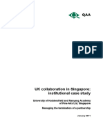 UK Collaboration in Singapore: Institutional Case Study