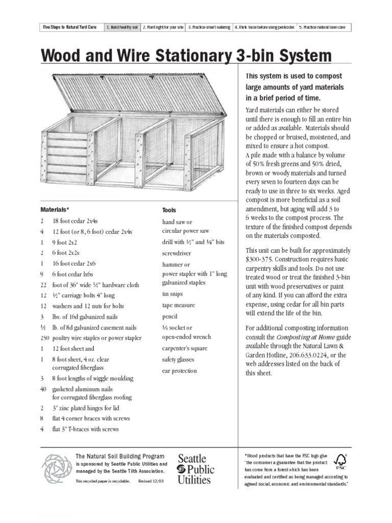 A Step-by-Step Guide to Building a Natural Wood and Wire Three-Bin ...