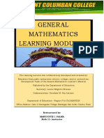 General Mathematics Module 2 Gicale Oliveros
