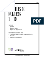 Carteles de Numeros 1 Al 10