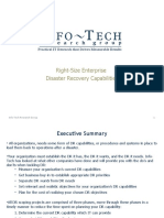 Right-Size Enterprise Disaster Recovery Capabilities: Practical IT Research That Drives Measurable Results