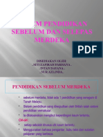 Sistem Pendidikan SEBELUM DAN SELEPAS Merdeka