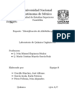 Reporte - Aldehídos y Cetonas