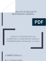 Modulo Investigacion de Incidentes, Accidentes de Trabajo, Enfermedades Laborales. (I.a.