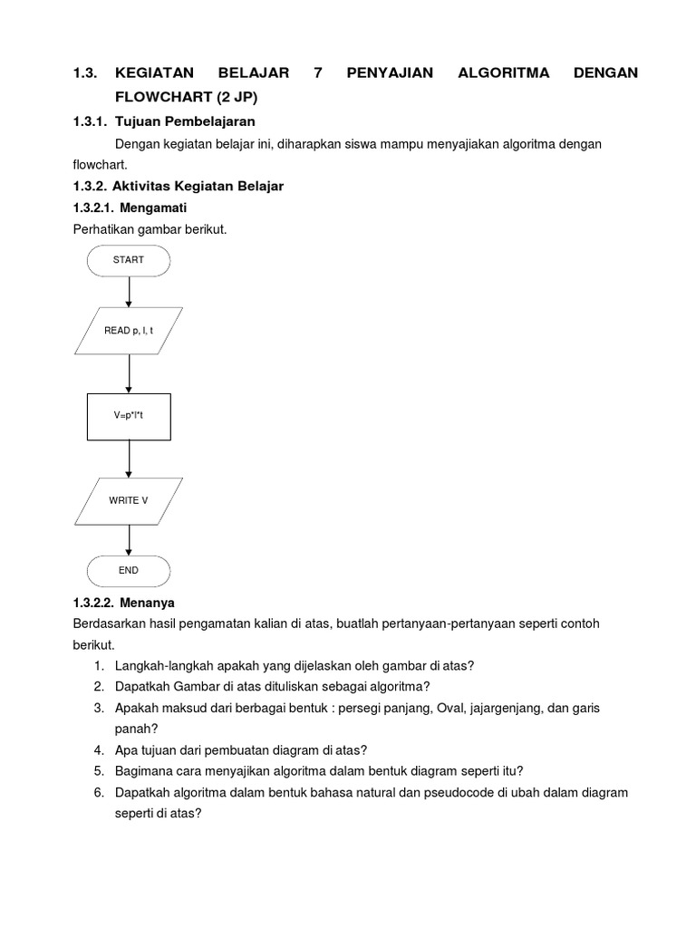 Algoritma Dengan Flowchart | PDF | Komputer