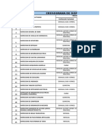 Cronograma de Inspecciones