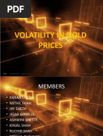 Volatility in Gold Prices